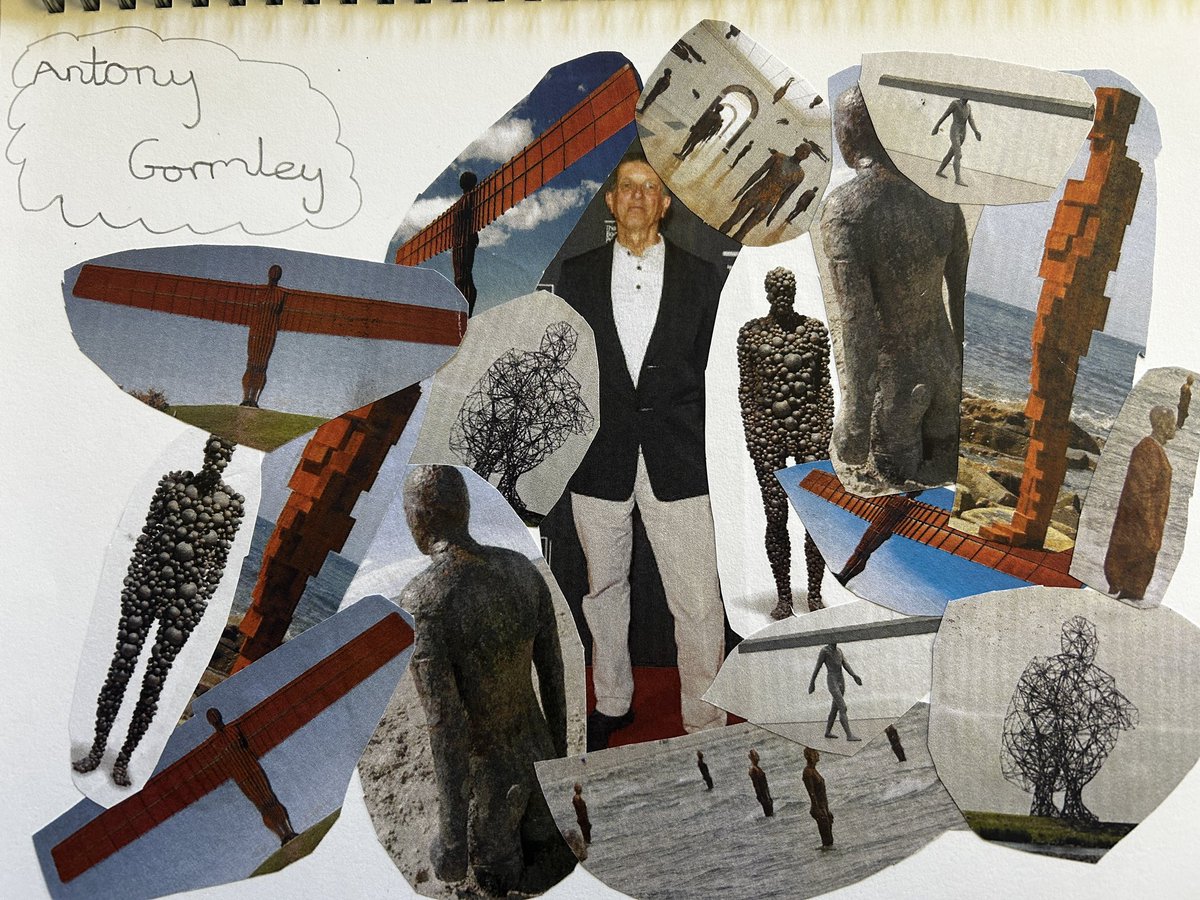 fitzwilliamY3's tweet image. ART WEEK…. 
Some of our fantastic creative art. This week we have been learning all about the work by Antony Gormley.