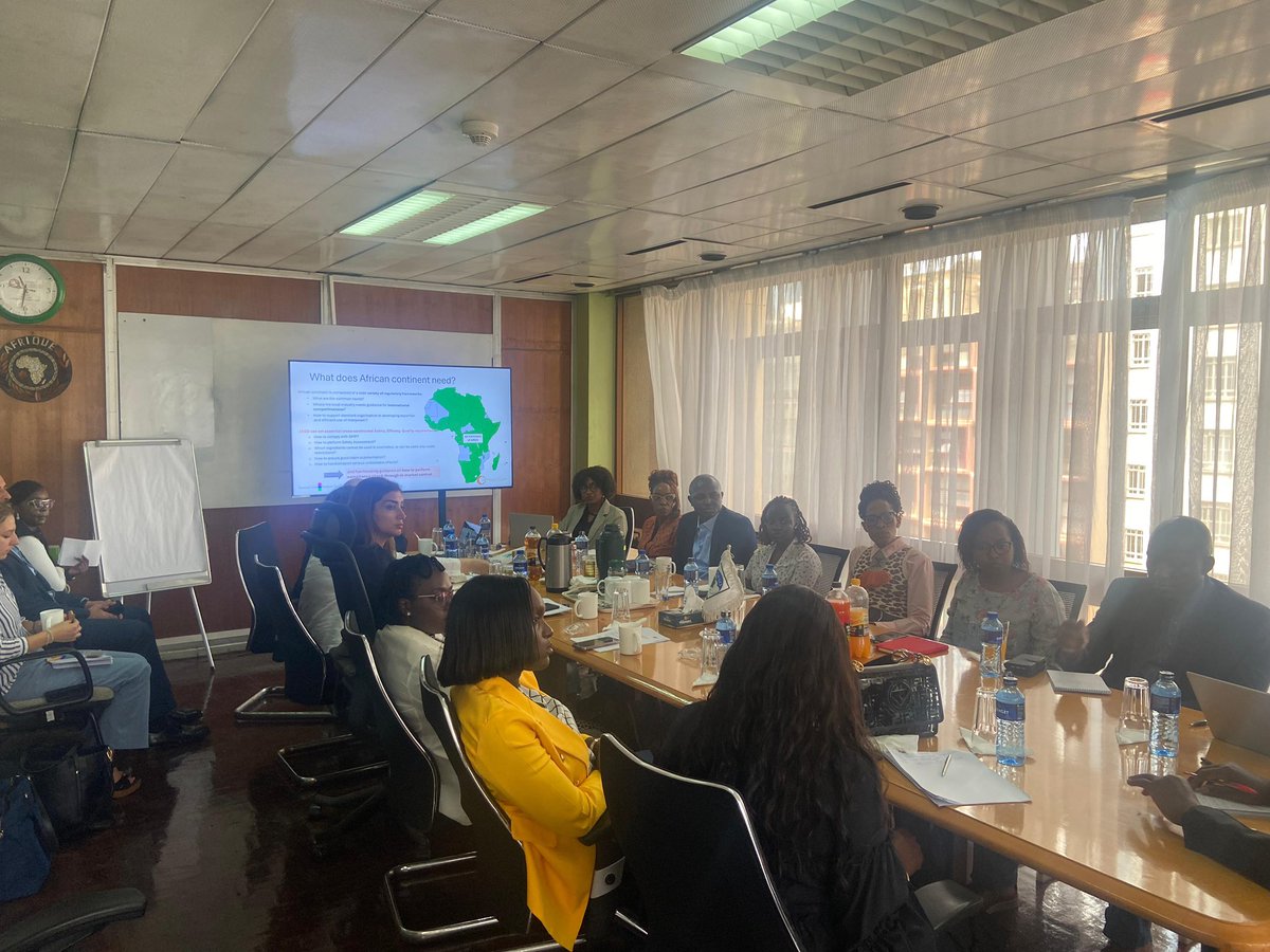On 14/11/24, the US Dpt of Commerce &amp; EU Delegation dpt of trade a
&amp; the Global Cosmetic Industries Representatives visited <a href="/ARSO_1977/">African Organisation for Standardisation</a> CS to discuss the harmonisation of standards &amp; conformity assessment for cosmetic and personal care products to ensure their Safety,  -1/2