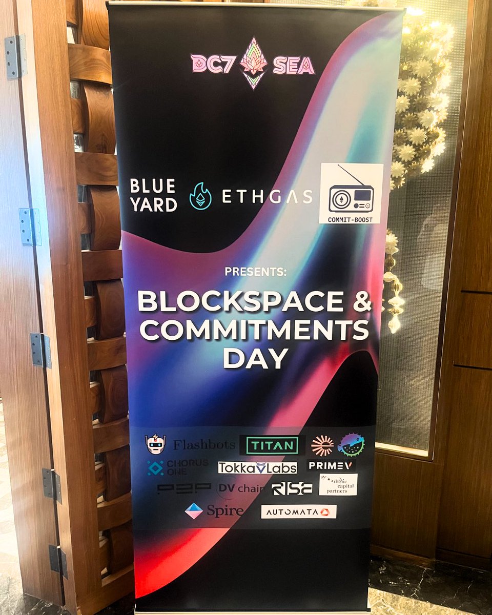 ETHGasOfficial's tweet image. 🚀 Just wrapped up an incredible #Blockspace &amp;amp; Commitments Day in Bangkok, hosted by @ETHGASofficial! 

🌟We brought together Builders, Traders, Validators, and Researchers to explore the future of #blockchain incentives and go-to-market strategies. 

🔥Exciting times ahead!