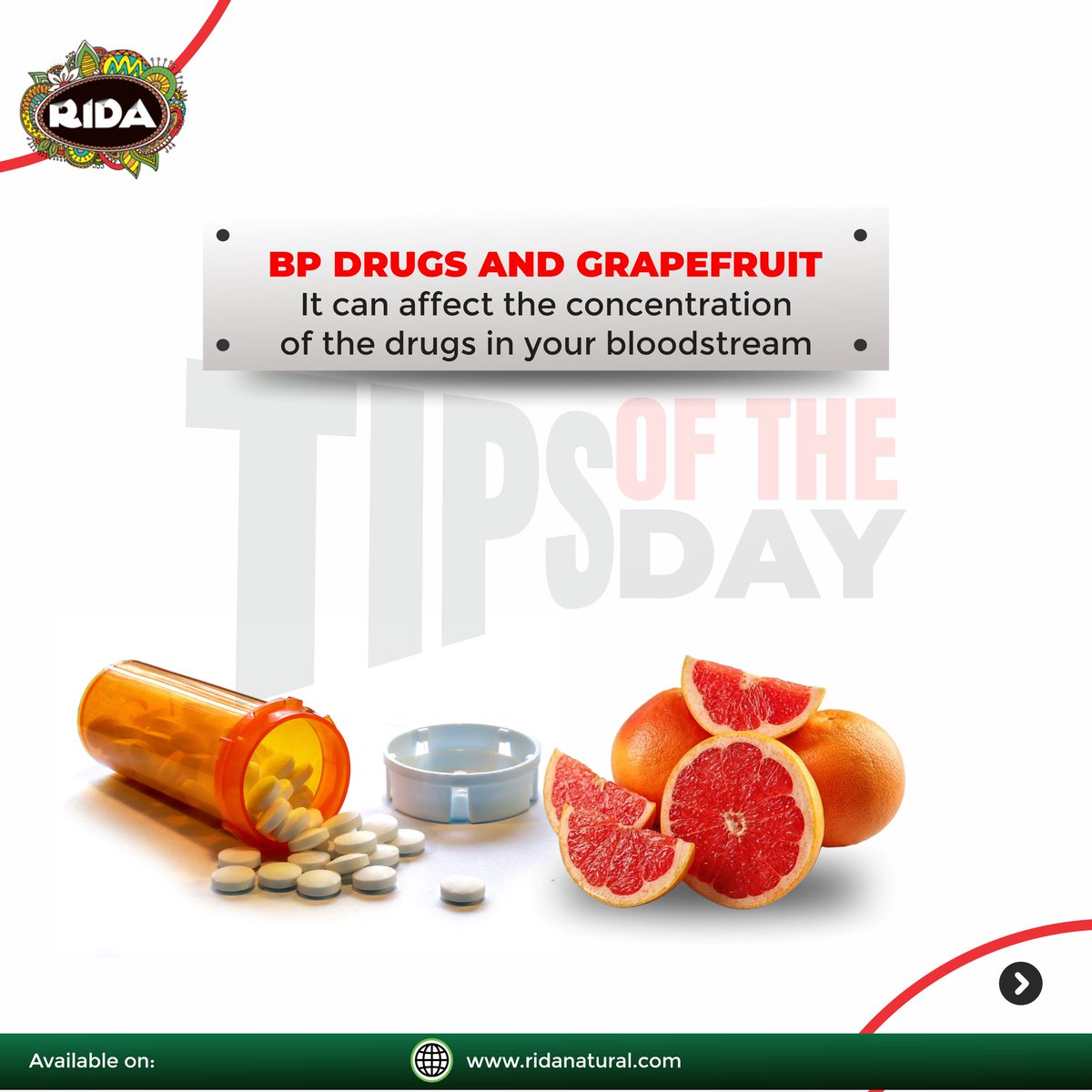 RidaNatural_'s tweet photo. Tips of the day.
Never take bp drugs with grapefruit.
#tgif #tipsoftheday #ridaherbalbitters #GiftOfHealth #naturalremedy #healthyliving #bittersyoucantrust #trendingpost https://t.co/kU2cCobauP