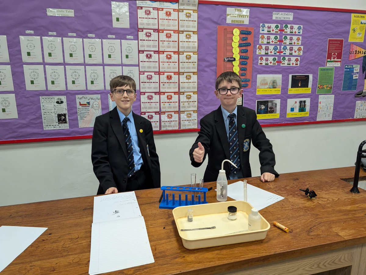 St. Louis Grammar School, Chemistry tweet media