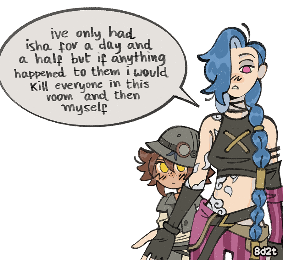 i mean she literally would i guess #isha #jinx #arcane