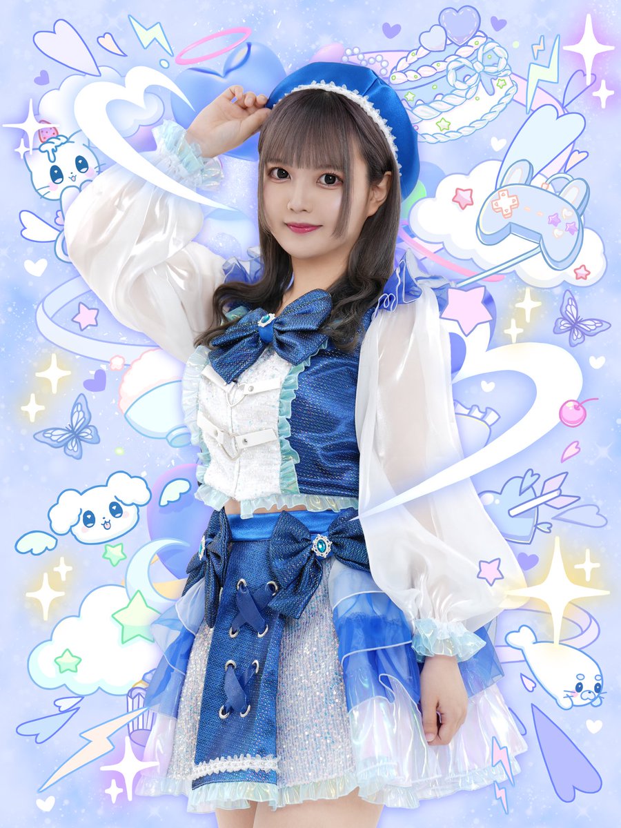 sushigasukiyaki's tweet photo. CUTENESS OVERLORD 青色担当 星乃あやめでした💙🌏💫 https://t.co/DtnaTyZGzz