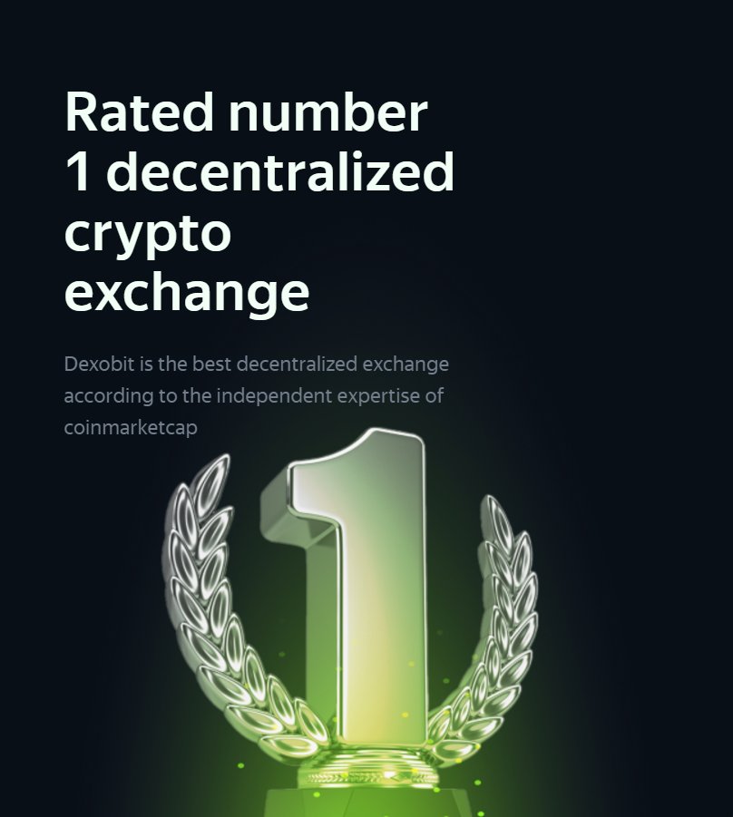 dex0bit's tweet image. 🏆 Rated #1 Decentralized Crypto Exchange! 🏆

According to independent CoinMarketCap reviews, Dexobit stands as the best decentralized exchange on the market. 💪

✅ Secure.
✅ Reliable.
✅ Leading the way in innovation.
Join the top-rated platform today! 🚀
#Dexobit #trade