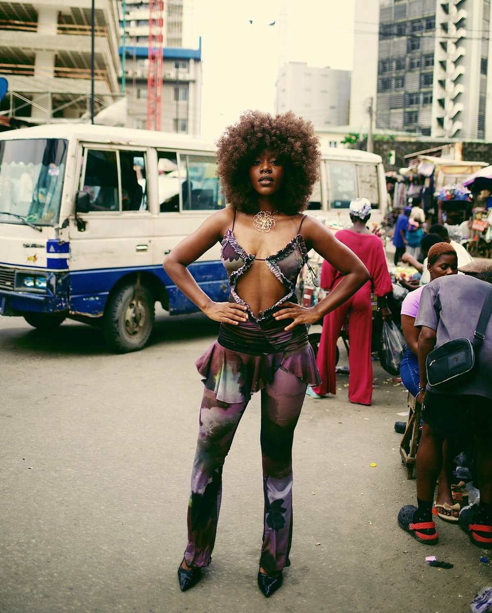 radrafrica's tweet photo. GIDI GIRL
She’s got the hustle in her heart, the city in her stride, and style that turns heads. This Lagos girl is the perfect blend of bold energy and effortless chic. Watch her own every frame like she owns the streets.
Model: Oluwamayowa 🇳🇬
📷: @waleadebisi
#radrloves https://t.co/6WVjorjto1
