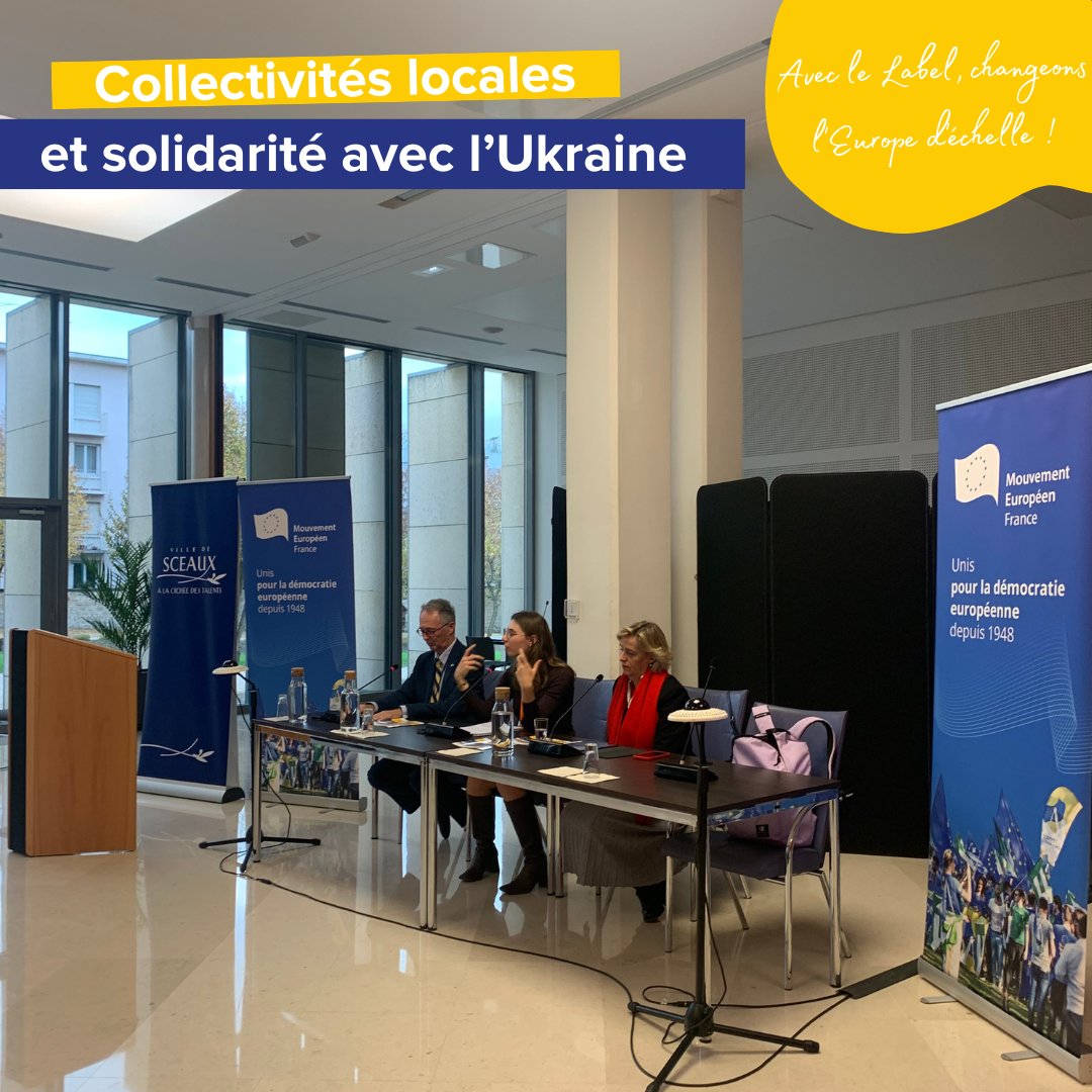 Label Ville Européenne (@villeeuropeenne) on Twitter photo Nous poursuivons l'Université d'Automne du <a href="/MouvEuropeen_Fr/">Mouvement Européen - France</a> avec une table ronde sur les collectivités locales et la solidarité avec l’#Ukraine.
#CollTer Nous poursuivons l'Université d'Automne du <a href="/MouvEuropeen_Fr/">Mouvement Européen - France</a> avec une table ronde sur les collectivités locales et la solidarité avec l’#Ukraine.
#CollTer