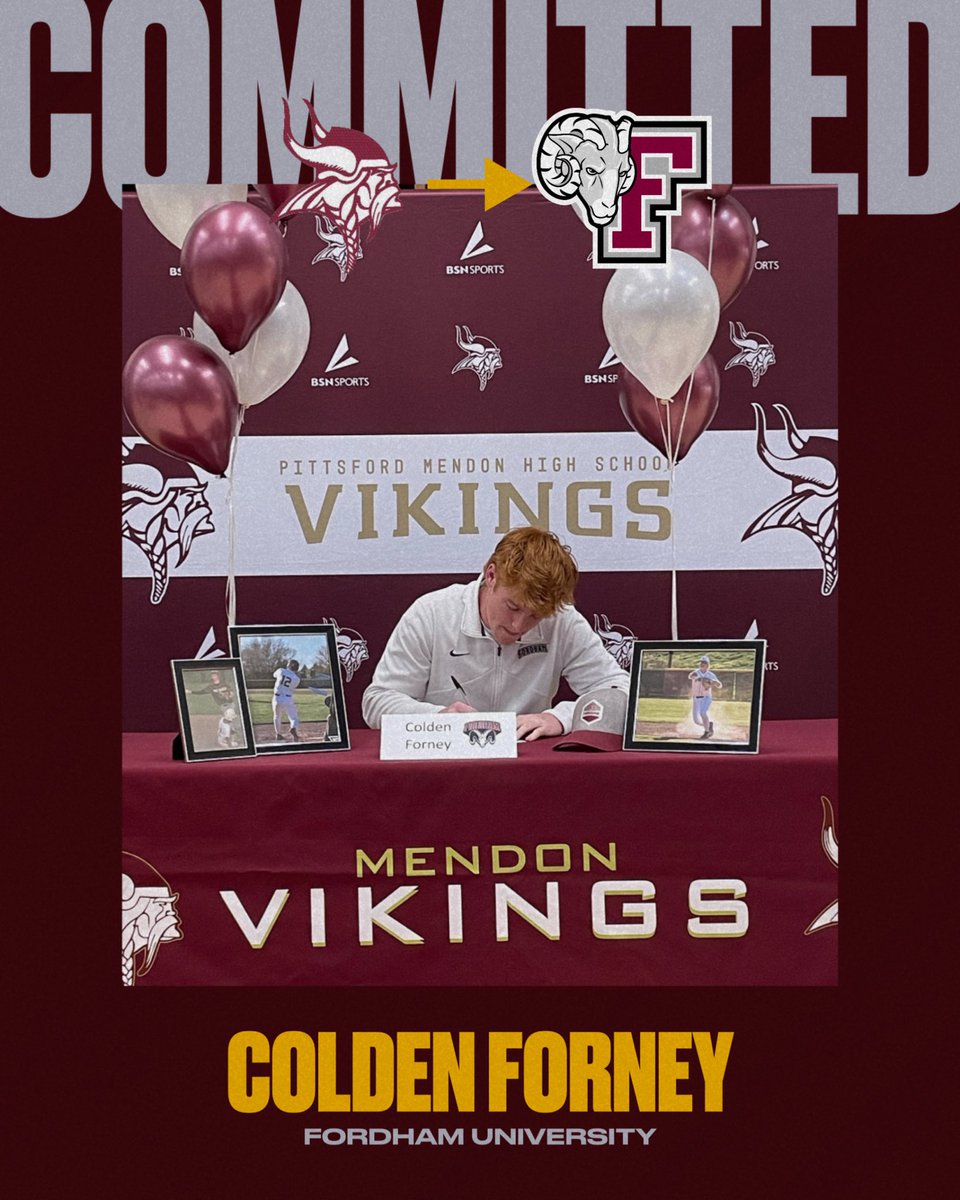 MendonVikinBase's tweet photo. Congratulations to @ColdenForney on signing your NLI to play at Fordham next year! @FordhamBaseball is getting a great one!

#GoVikings #signingday #Family https://t.co/YmdND7PBBF