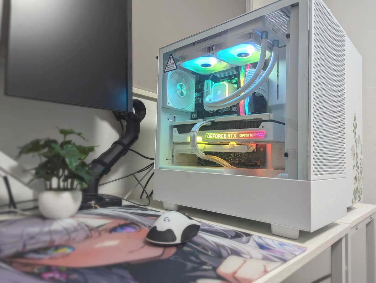 自作代行143台目、ねるさんのお友達の真っ白PC組みました〜🤖
7800X3Dましな価格の時に確保してもらったやつ

皆さんは9800X3D買えましたかね(小声)
過去作→<a href="/IMS1313/">iMSさん@PCメモ</a>