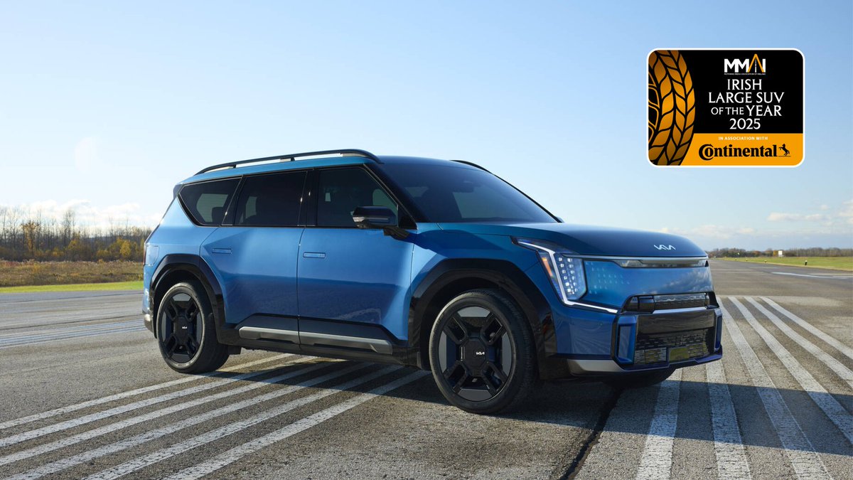 Congratulations to @Kia_ireland winner of the Irish Large SUV of the Year in association with Continental Tyres with their EV9 #IrishCOTY2025