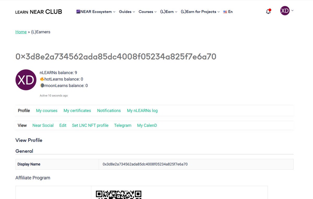 llnear01's tweet photo. Chain Abstraction is REAL! I just started learning NEAR with my Ethereum account ! Great job @auroraisnear  @LearnNear https://t.co/GS7FyjovPM