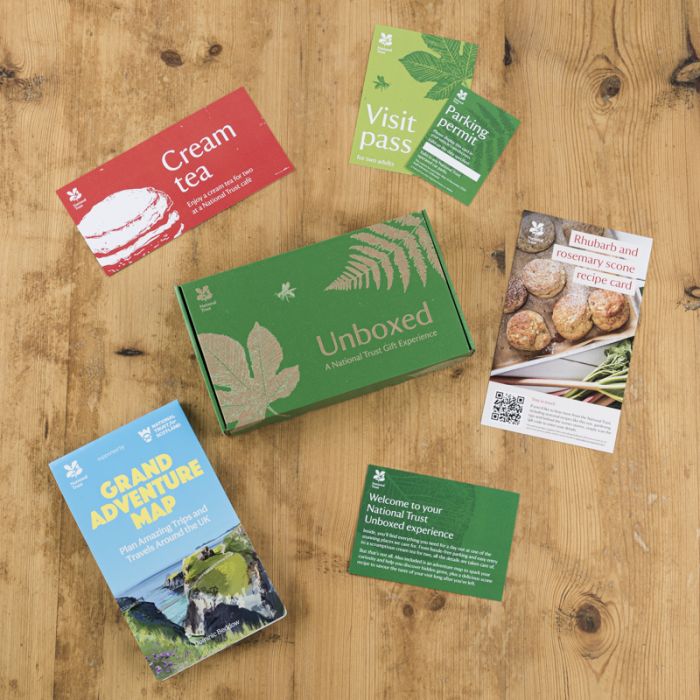 CeliaRichards0n's tweet photo. It's here!! A cream tea you can send by post and not make a mess. Introducing the National Trust Unboxed. It includes a visit, parking, a big adventure map, and said cream tea. Put this on your Christmas shopping list and make your loved ones very happy. https://t.co/zWmKBHxXx6 https://t.co/isJoqd8SiN