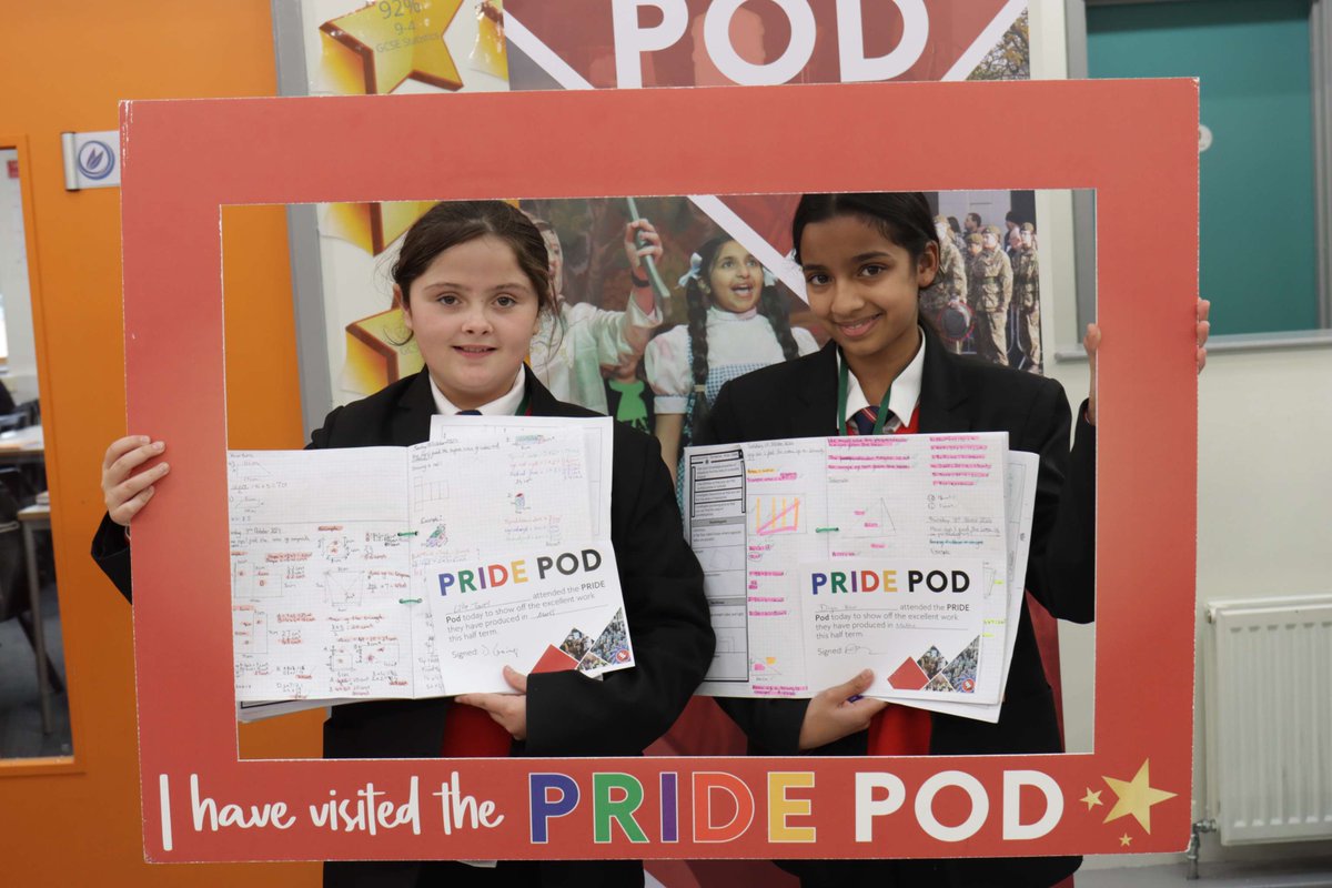 This week, we celebrated students across our year groups for their fantastic work and attitudes to learning in Maths with our PRIDE Pod.

Well done to everyone who received a postcard and sweet treat for their outstanding efforts during the term so far 👏