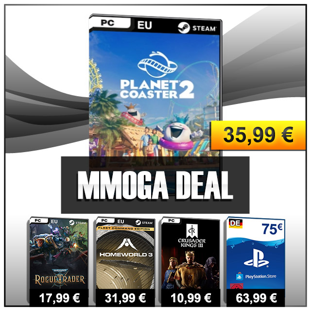 #MMOGADeal - Bauen Sie Ihren eigenen Freizeitpark! Erleben Sie ein RPG in einem beliebten SciFi-Fantasy-Universum! Strategie im Weltraum und im Mittelalter! PSN-Guthaben! Nur bis Montag, 18. November, 15 Uhr. #WeekendDeal #StaySafe

#MMOGA Deal-Übersicht: mmo.ga/S4pb