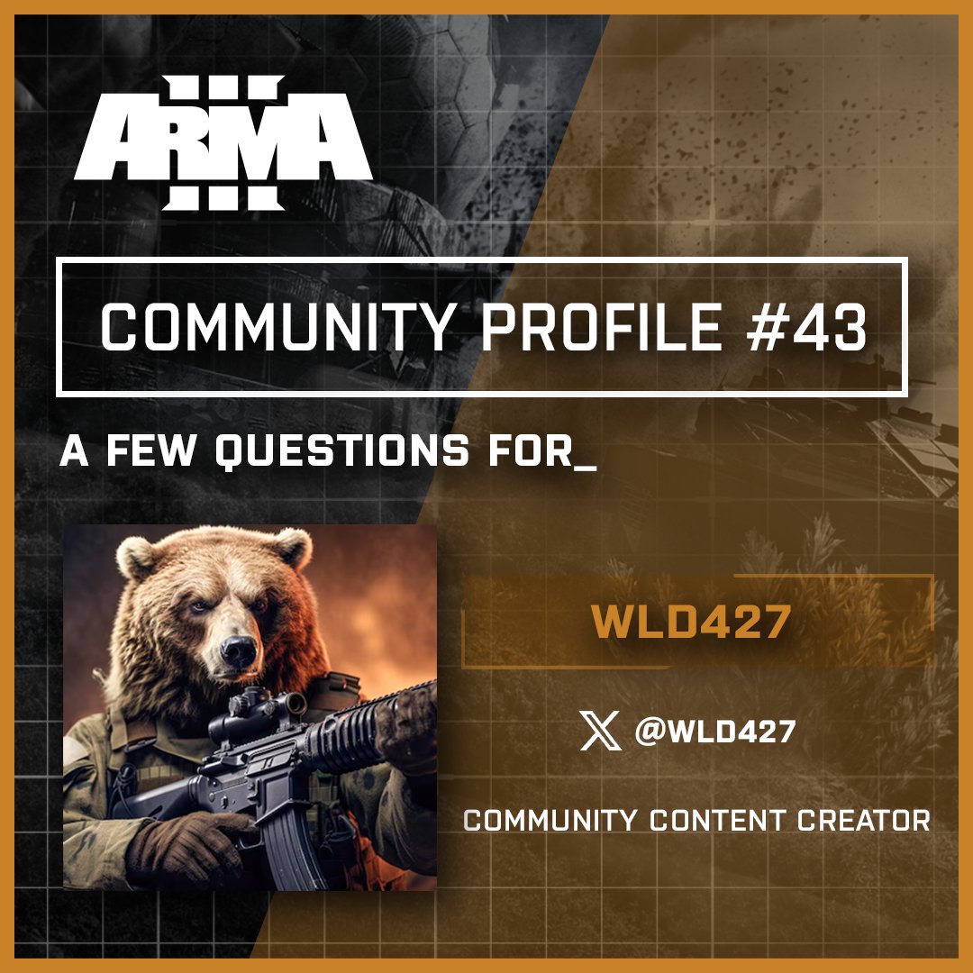 ArmaPlatform's tweet image. #Arma3 #CommunityProfile #43! 

We present another Arma 3 Community Profile - this time with @ProjectRacs creator @wld427!

arma3.com/news/community…