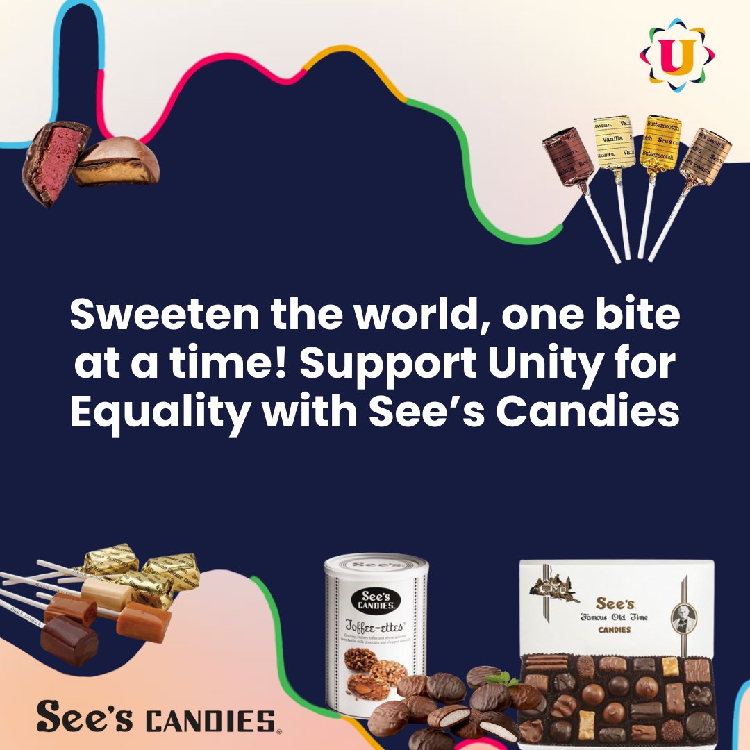 unityforequalit's tweet image. 🍫✨ Unity for Equality has joined forces with SEE's Candy! Every candy purchase helps us pave the way towards equality and justice. Let's make the world a sweeter place together! 💪❤️ #UnityForEquality #SEECandy #SweetSupport #MakeADifference
