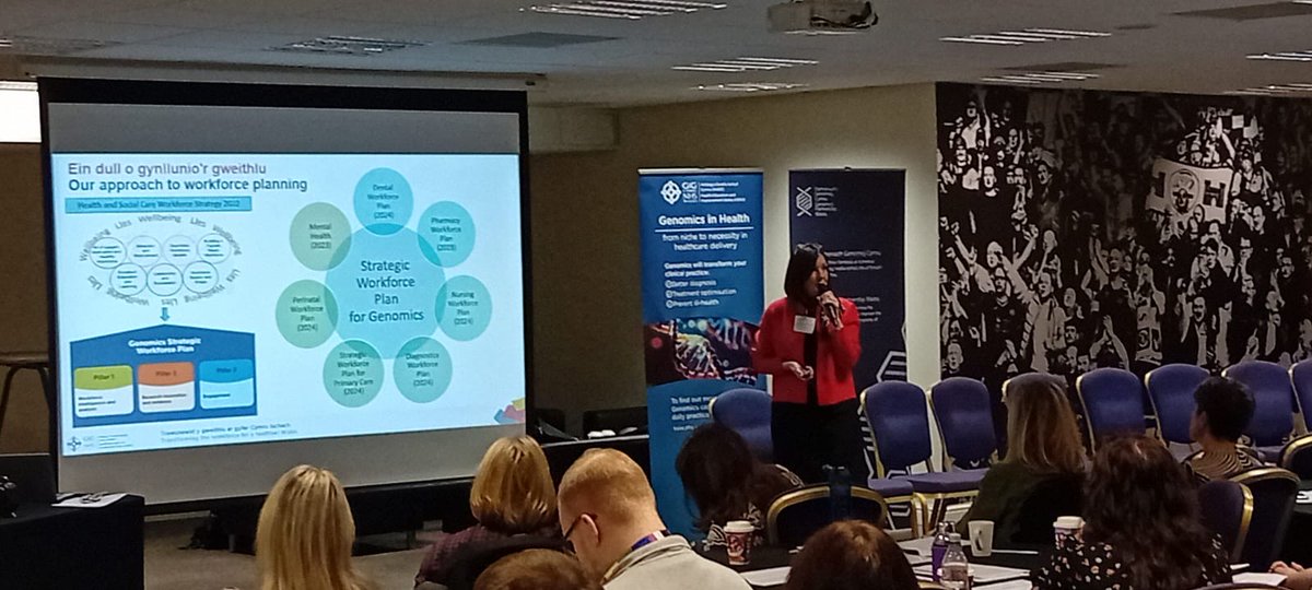 Today, on the final day of #GenomicsLiteracyWeek, we celebrated the launch of the Strategic Workforce Plan for Genomics, in partnership with Health Education and Improvement Wales
=
Thank you to everyone who joined us!

Learn more about the plan here: ow.ly/PTSk50U6X8n