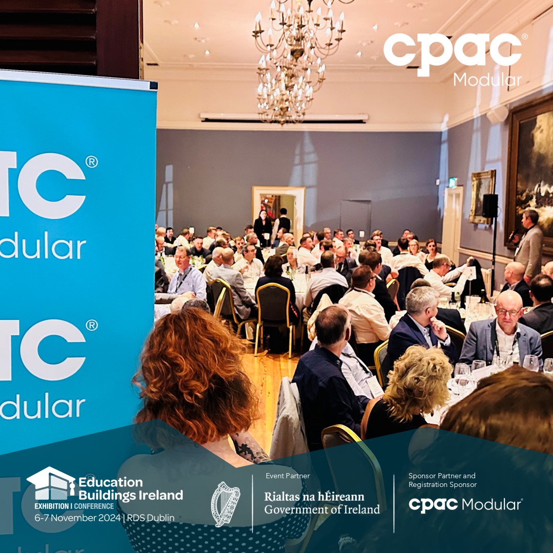 Cpac_Modular's tweet image. We were also a sponsor of the Education Buildings Ireland Conference &amp;amp; Exhibition Gala reception and Dinner with our community of Education sector focused colleagues across a wide spectrum of experts, providers and modular accommodation specialists.
#educationbuildingsireland