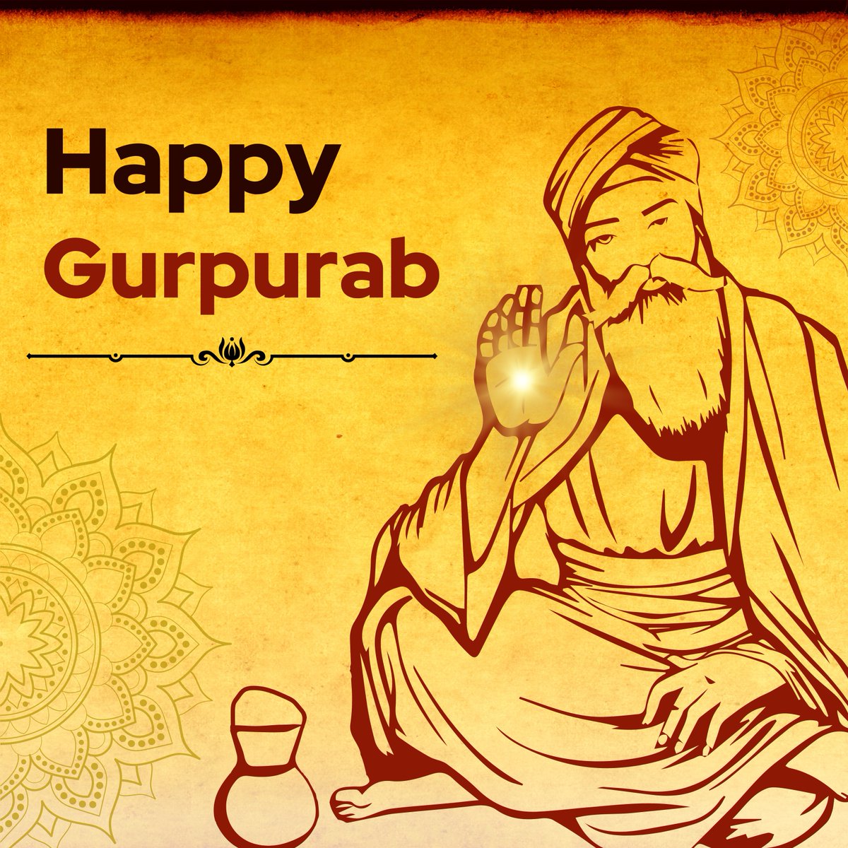 Wishing everyone a joyous Guru Nanak Gurpurab! Let's celebrate the birth of Guru Nanak Dev Ji, the founder of Sikhism, with peace, harmony, and compassion. 🙏 

#GuruNanakJayanti"