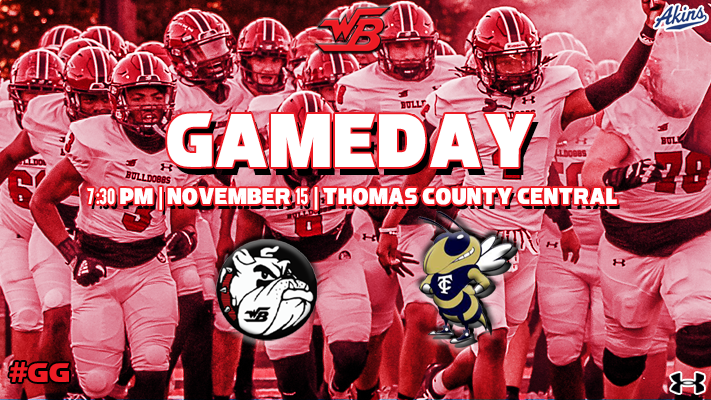 WBDoggsFB's tweet photo. PLAYOFF FOOTBALL!

👤THOMAS COUNTY CENTRAL 
📅November 15th
🕢7:30 PM
🏟️Thomas County Stadium (The Jackets' Nest)

TICKETS:
https://t.co/VQ4wcb4ktT

#GG 
#DOGGS
#CHEEstrong
#BarrowStrong

📸: Doc Bower https://t.co/gqNHIvbng8