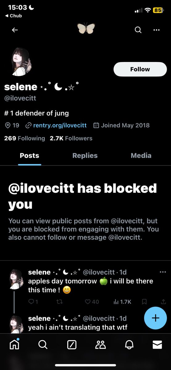 Iumimis's tweet photo. bye I ain’t even done anything to u nor said anything to u? I js told u what u said was wrong like 3 months ago and u only js blocked me??? what I said wasn’t even that deep either but ok- https://t.co/d3mvyfmKzK