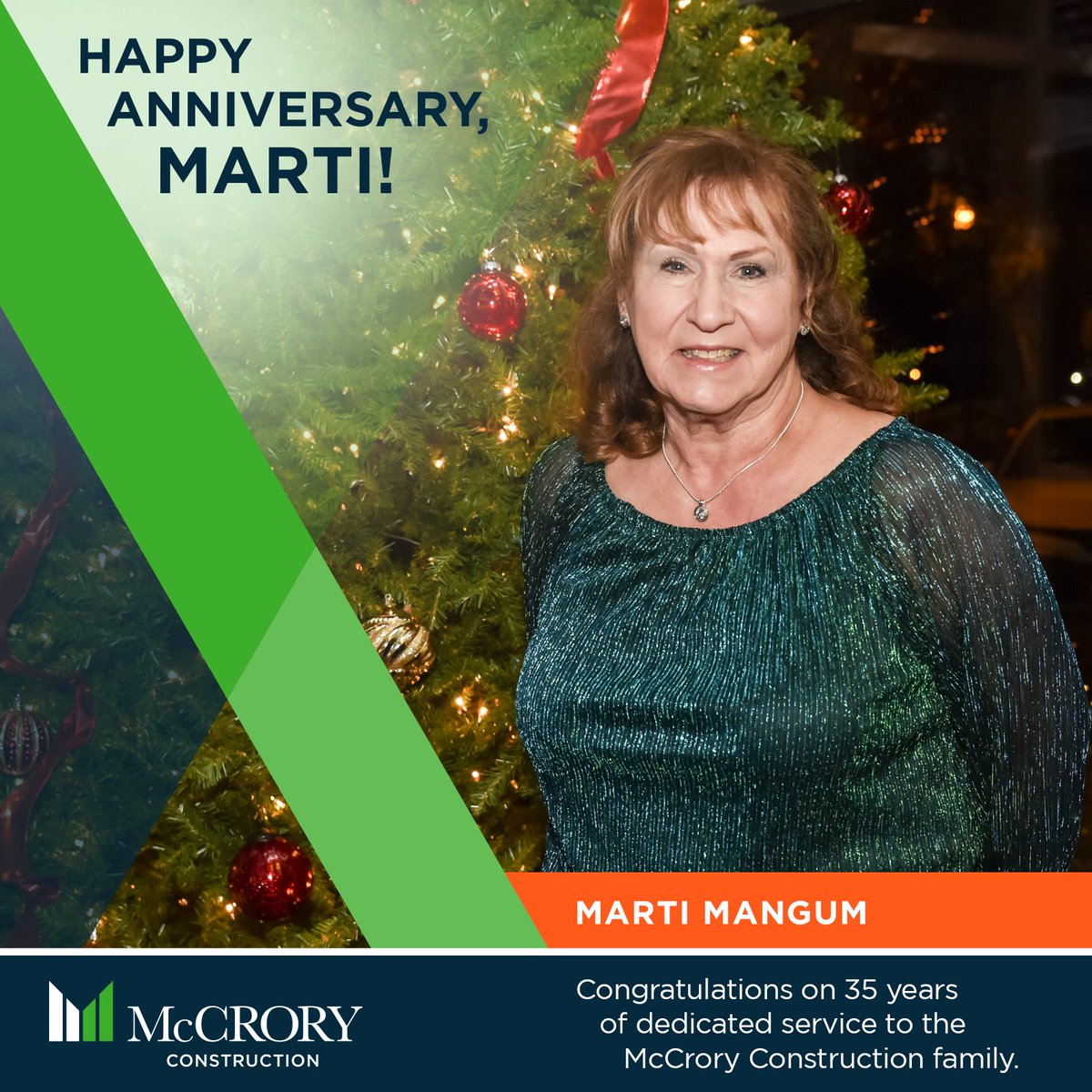 Marti has spent an amazing 35 years with McCrory, and while she plans to retire soon, we wanted to take a moment to recognize this incredible #McCroryMilestone and celebrate her today! Thank you for your dedication over these years, Marti!