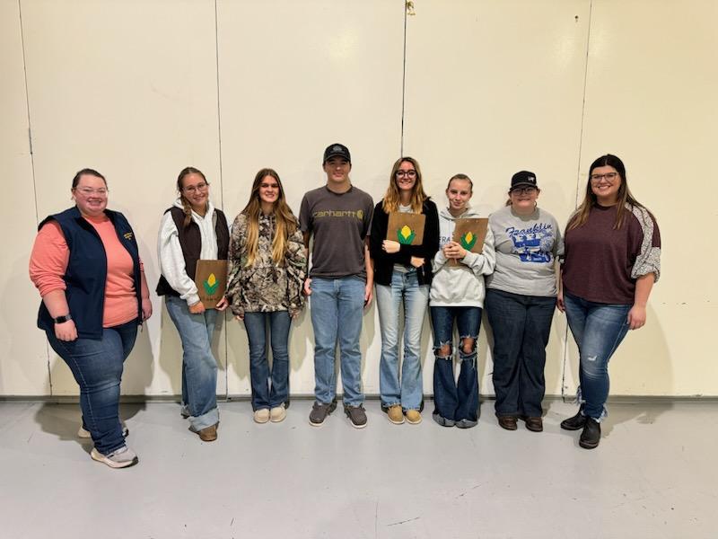 The FCHS FFA Crops team competed at the Area VI Crops Evaluation Contest yesterday in Hamilton County. The team placed 4th overall.  This high placing has secured them a spot to compete at the State FFA Crops Evaluation Contest at Purdue University on Saturday, December 14th!