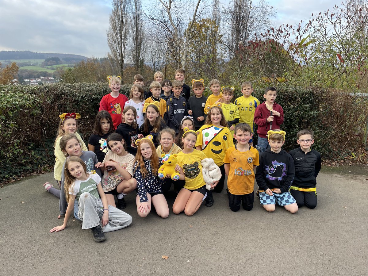 Pupils have worn yellow and dots to support ‘Children in Need.’ 😃
