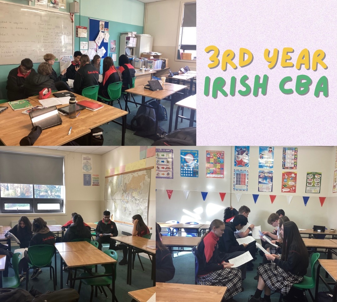3rd Year students practicing for their Irish CBA this week. #gaeilge #cba #juniorcycle