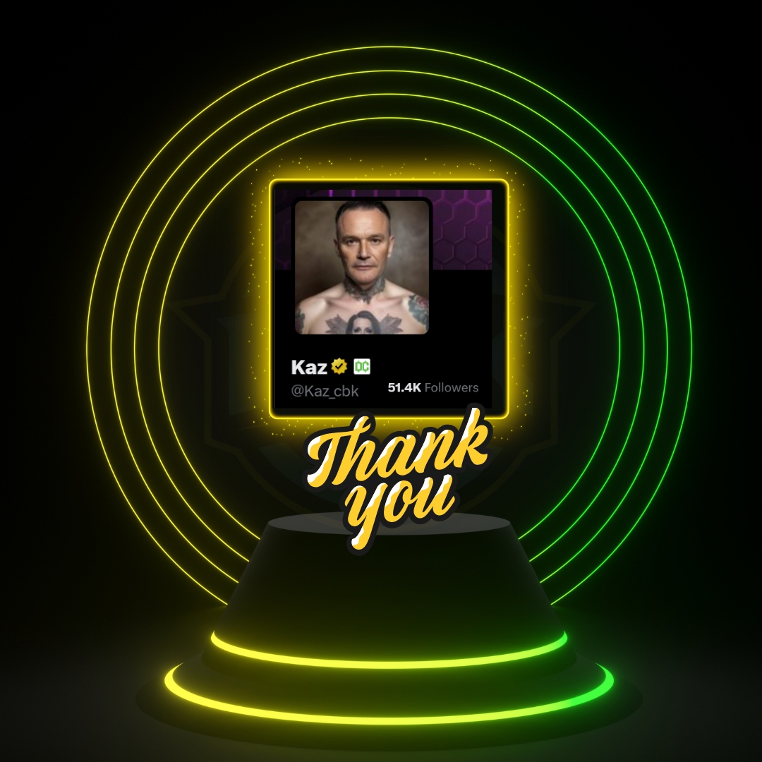 Don't think I am worthy of it but can't thank you all enough with the amount of love I got throughout the years. Feels incredible to hit 50K❤️

As a thank you, I am giving away $100 cash to 2 of you also 5 FREE VIP passes for CBK cord 🫶