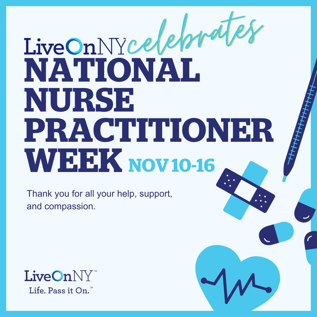 LiveOnNewYork's tweet image. This National Nurse Practitioner Week (11/10-11/16), we honor the incredible nurse practitioners who provide exceptional care every day.

#NursePractitionerWeek #HealthcareHeroes #LiveOnNY