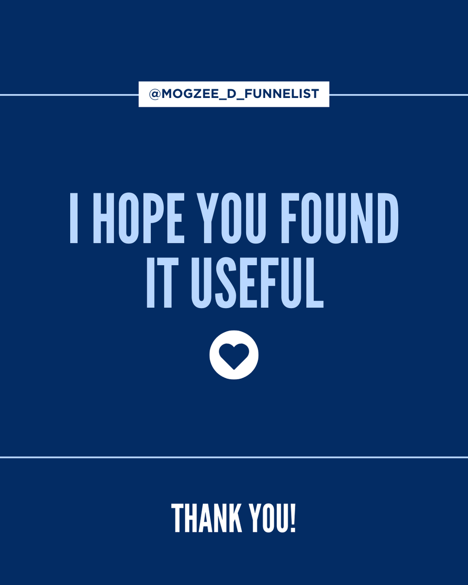 Mogzee_funnels's tweet image. This guide is a must-read for coaches, consultants, and online course creators looking to unlock untapped opportunities.
Let’s leverage what you’ve built!

#salesfunnel #clickfunnelsservice #clickfunnel #clickfunnels #coursecreators #Consultants #coach #coaches #coaching