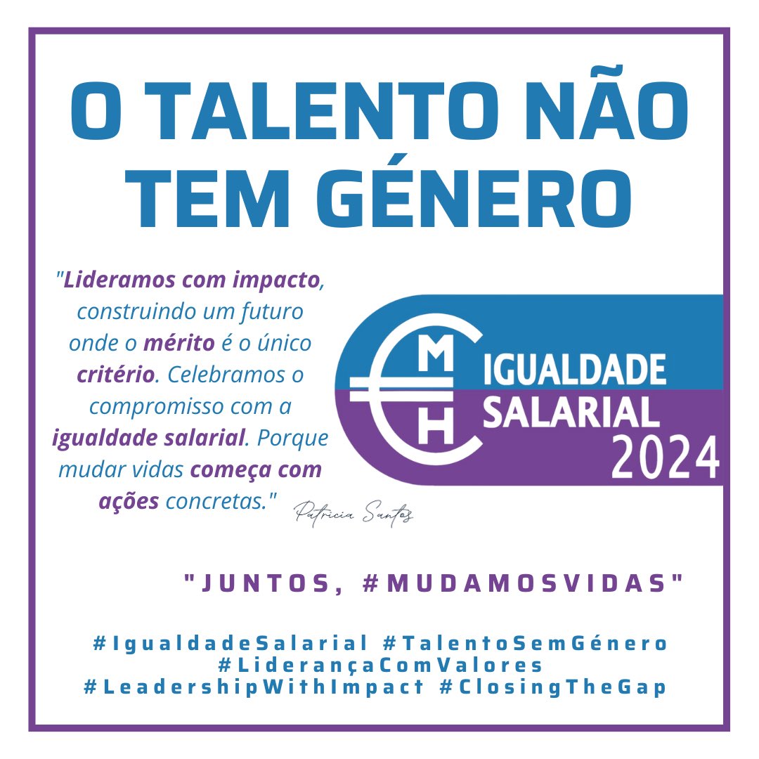💬 "O talento não tem género. Os resultados vêm do que fazemos, não do que dizemos."
👉 Juntos, #ClosingTheGap! #IgualdadeSalarial #TalentoSemGénero #LeadershipWithImpact