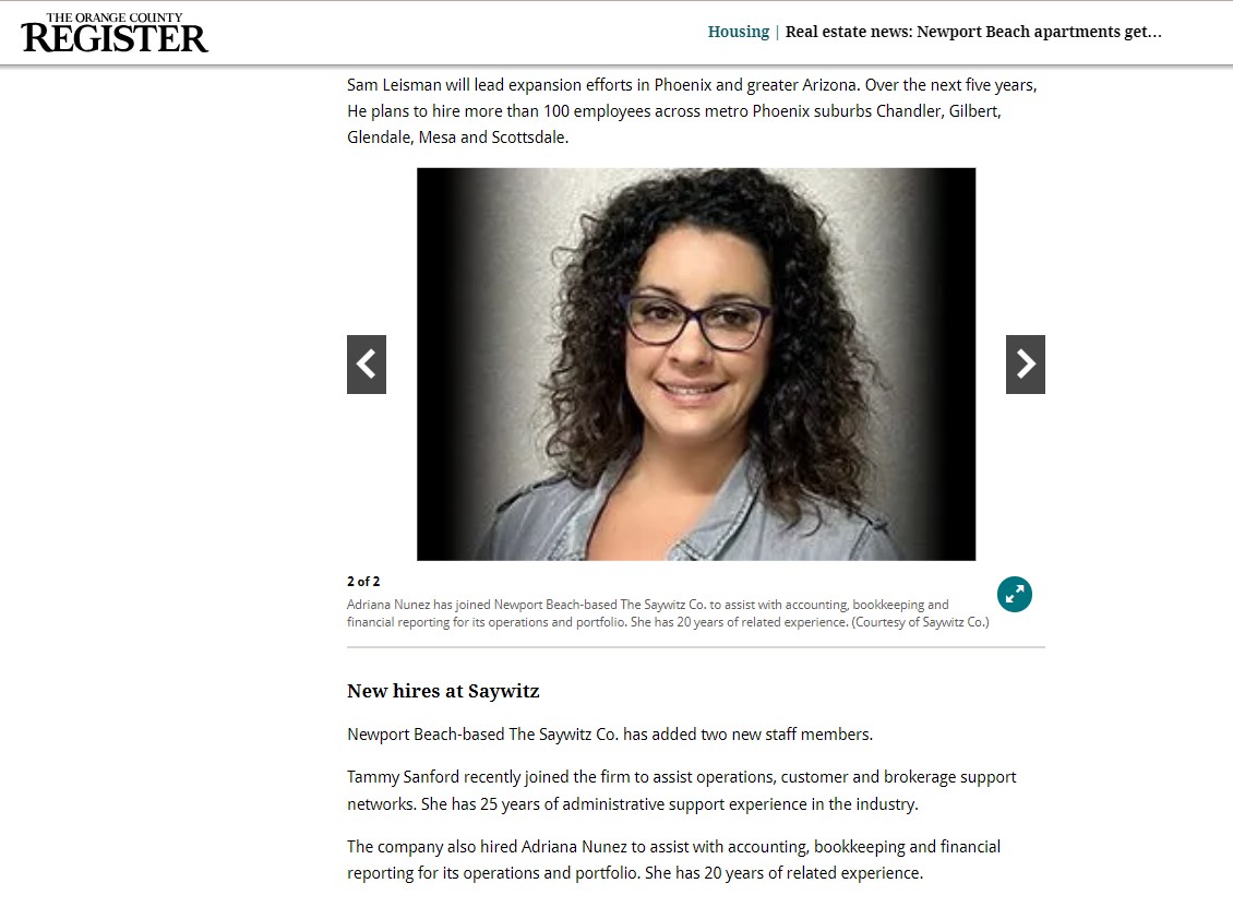 dusahent's tweet photo. Check out my article on the OC Register #AdrianaNunez #a2zBusiness #dusahent https://t.co/U0WMzk37zB