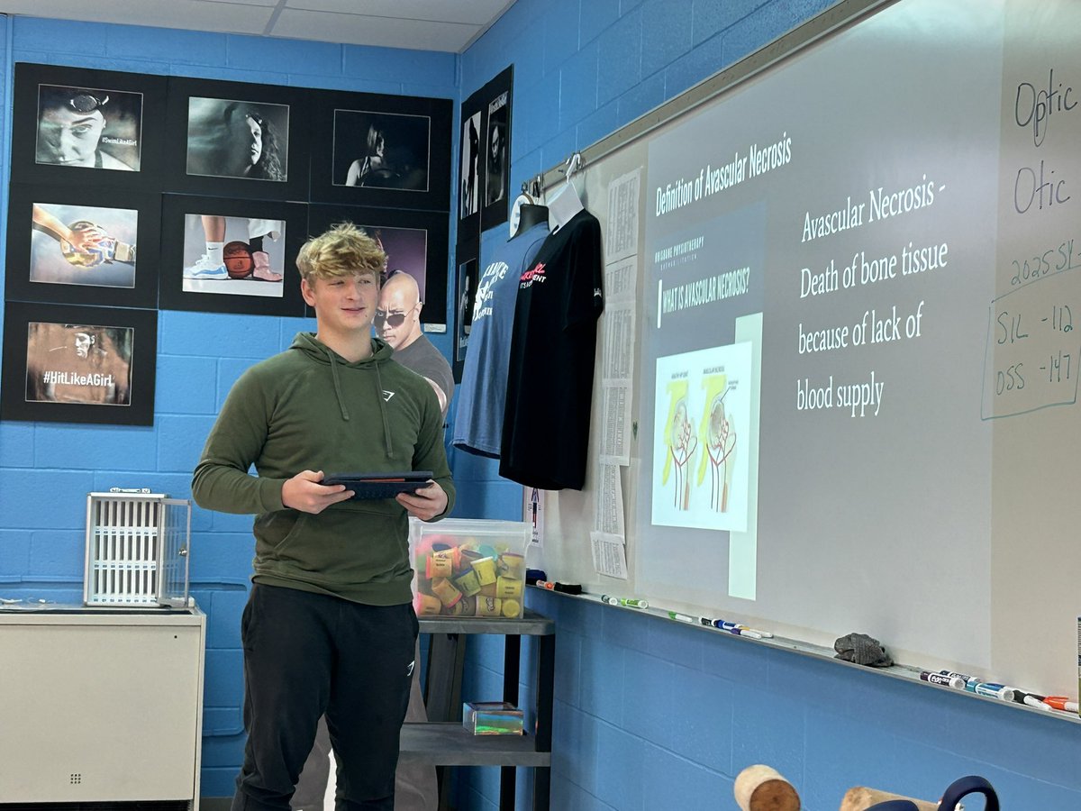 Sports Medicine Juniors completed their very 1st research projects on Skeletal System Diseases and presented their findings to the class. <a href="/AllianceCSD/">Alliance City SD</a> <a href="/MarlingtonHS/">MarlingtonHS</a>