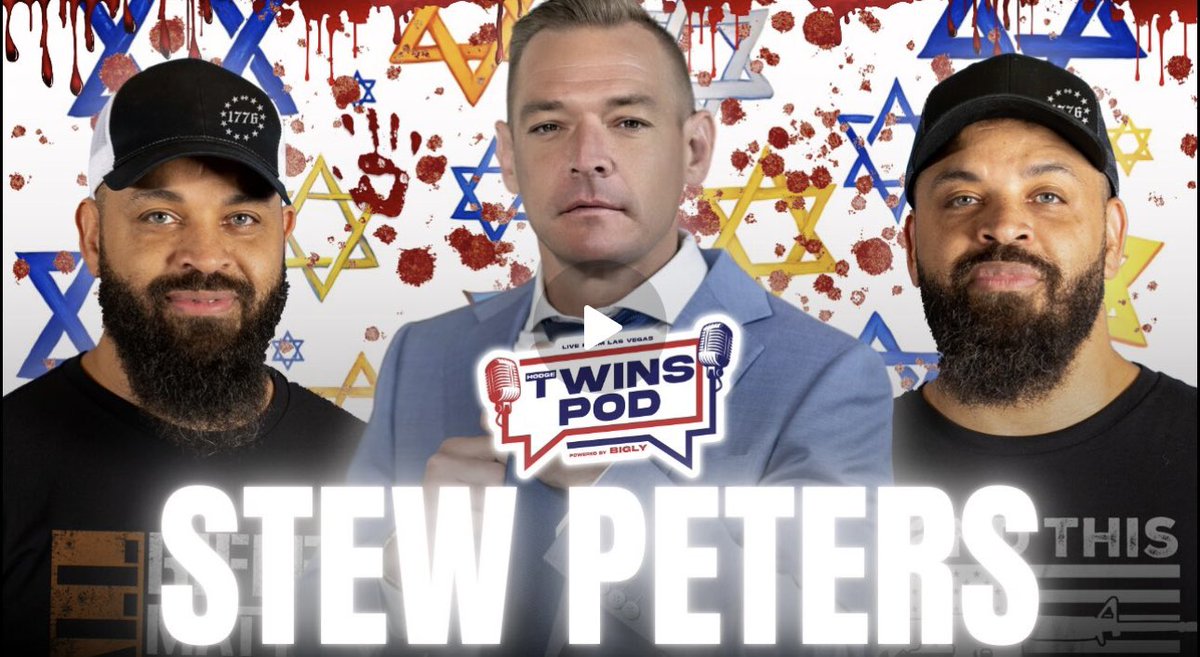 realstewpeters's tweet photo. 🔥Don’t miss me and the Hodge Twins TODAY at 3pm ET

The United States of ISRAEL?! | Twins Pod - Episode 39 - Stew Peters

@TheTwinsPod @hodgetwins https://t.co/4A0lpf6SVv