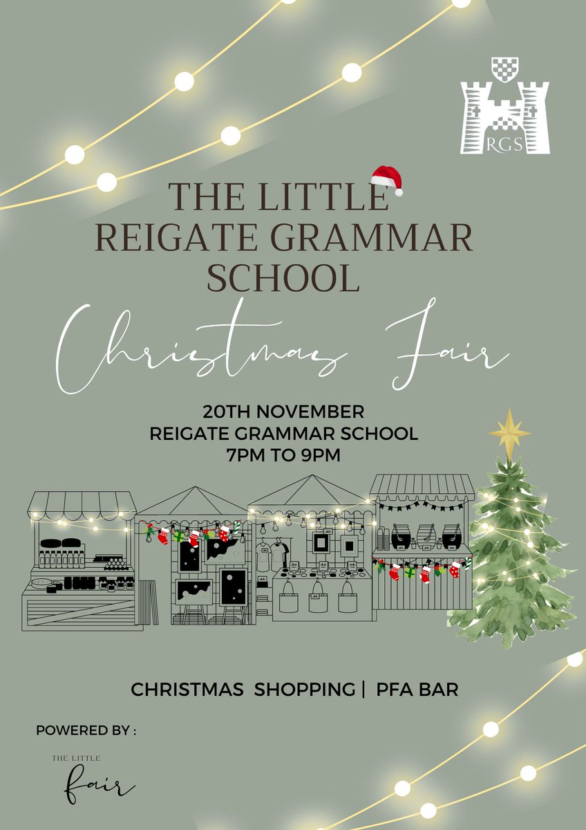 Please join us for an evening of Christmas shopping in the Sports Hall on Wednesday 20 November from 7.00pm to 9.00pm. 

There will be lots of wonderful gifts to buy for family and friends from a wide range of stalls.

We look forward to seeing you there !