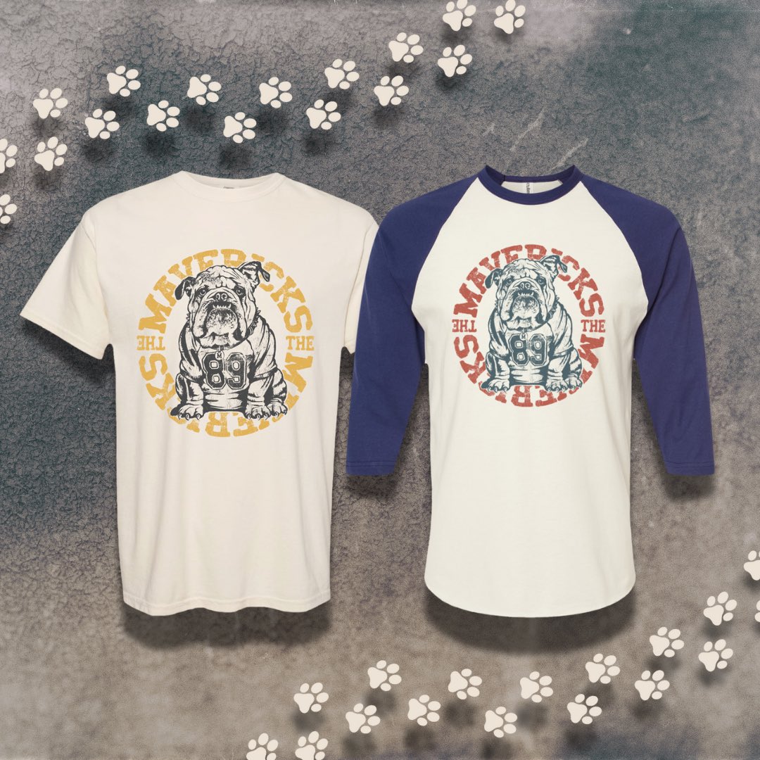 raulmalo01's tweet photo. NEW MERCH! Check out our latest Sonny the Bulldog Tees &amp; Raglans 🐾 + 4 Horses Raglans 🐴 available in the webstore! 

Head to https://t.co/DJTvZzNNQJ to shop now! 

#TheMavericks #NewMerchDrop https://t.co/V2ZGWaQwVl