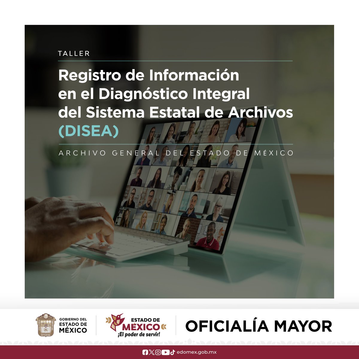 agem_mex's tweet photo. La #OficialíaMayor a través del @agem_mex llevó a cabo el #Taller "Registro de Información del Diagnóstico Integral del Sistema Estatal de Archivos (#DISEA) 2024", contando con la participación de 1,600 personas servidoras públicas.
¡Gracias por participar!
#SomosAGEMÉX https://t.co/jG48ebjnlp