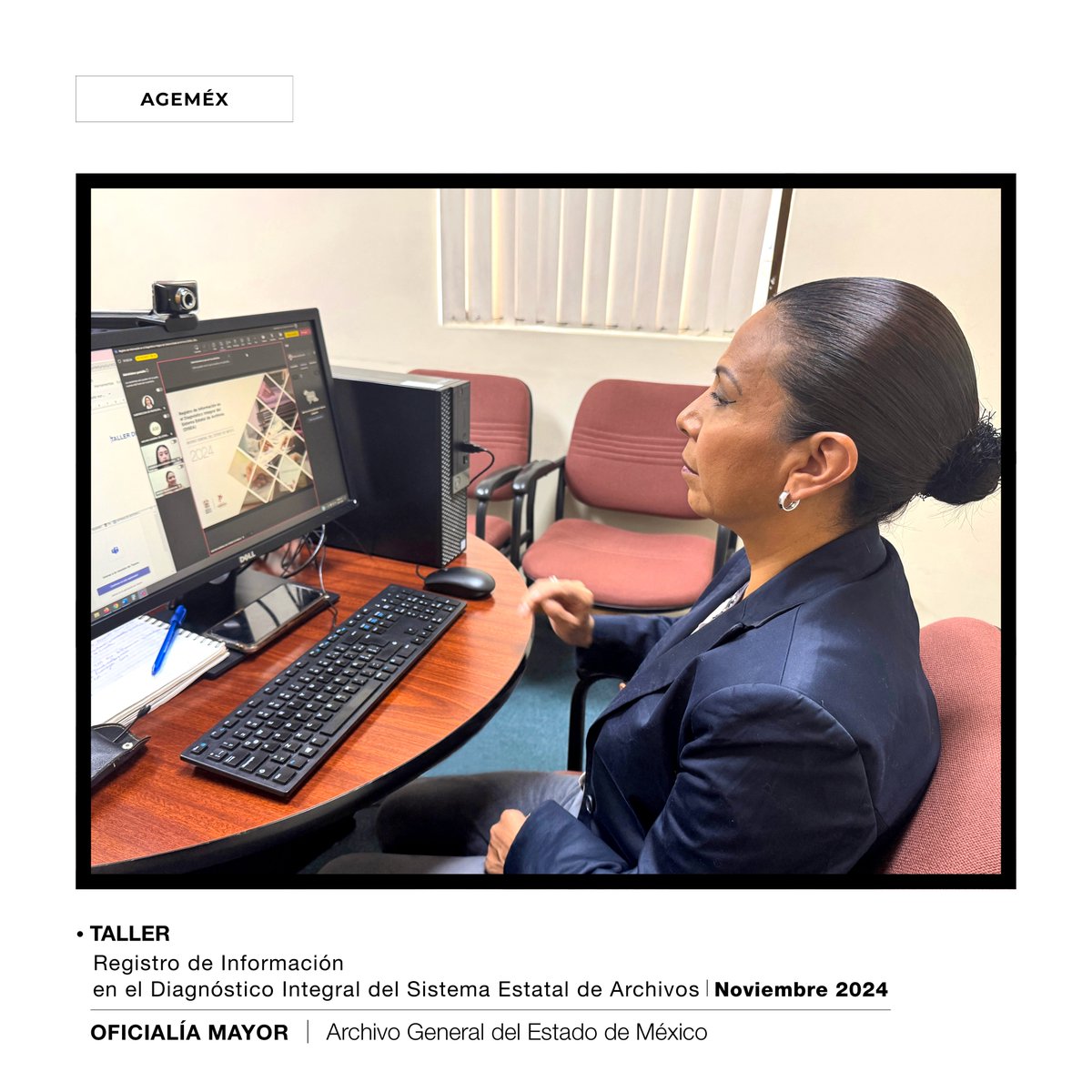 agem_mex's tweet photo. La #OficialíaMayor a través del @agem_mex llevó a cabo el #Taller "Registro de Información del Diagnóstico Integral del Sistema Estatal de Archivos (#DISEA) 2024", contando con la participación de 1,600 personas servidoras públicas.
¡Gracias por participar!
#SomosAGEMÉX https://t.co/jG48ebjnlp