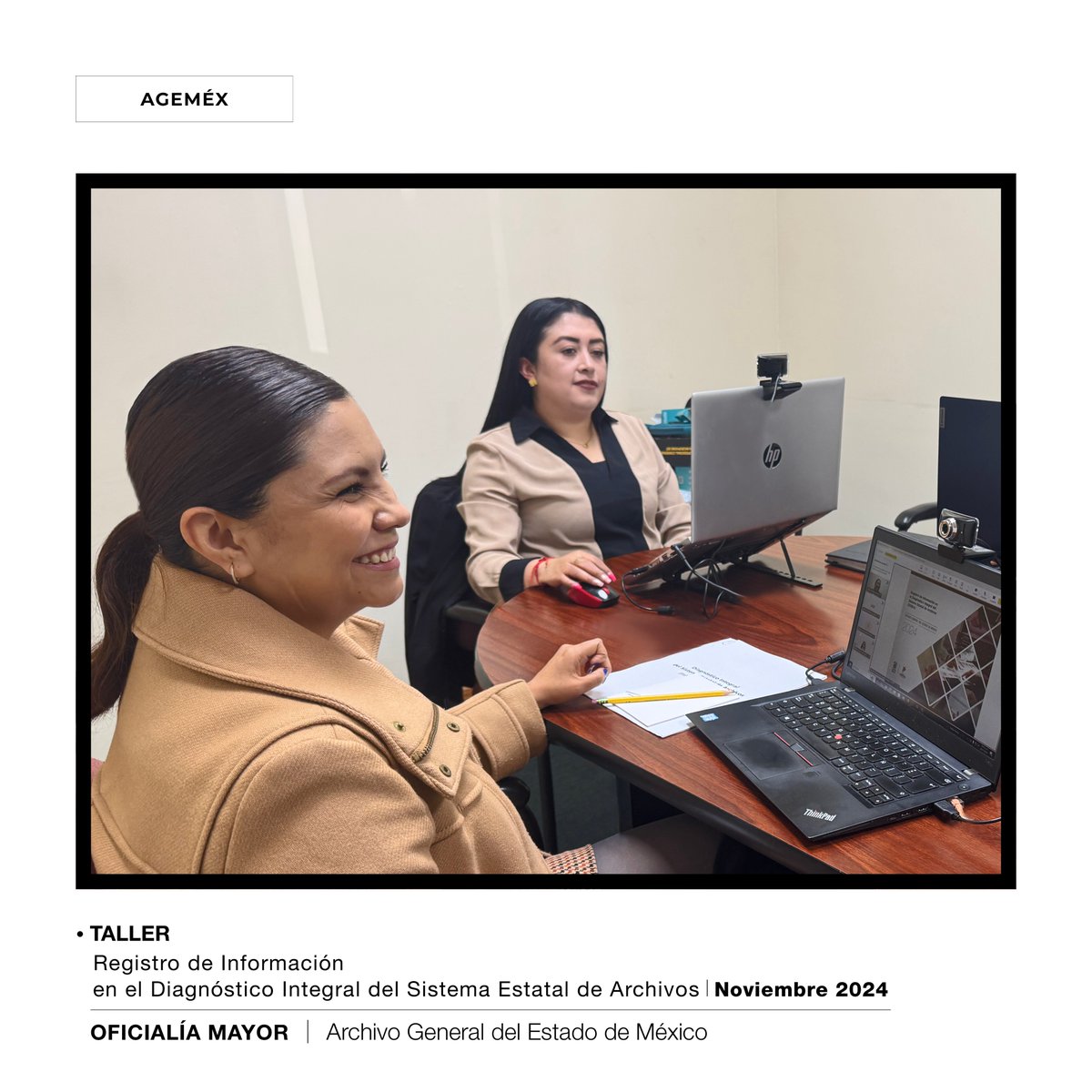 agem_mex's tweet photo. La #OficialíaMayor a través del @agem_mex llevó a cabo el #Taller "Registro de Información del Diagnóstico Integral del Sistema Estatal de Archivos (#DISEA) 2024", contando con la participación de 1,600 personas servidoras públicas.
¡Gracias por participar!
#SomosAGEMÉX https://t.co/jG48ebjnlp