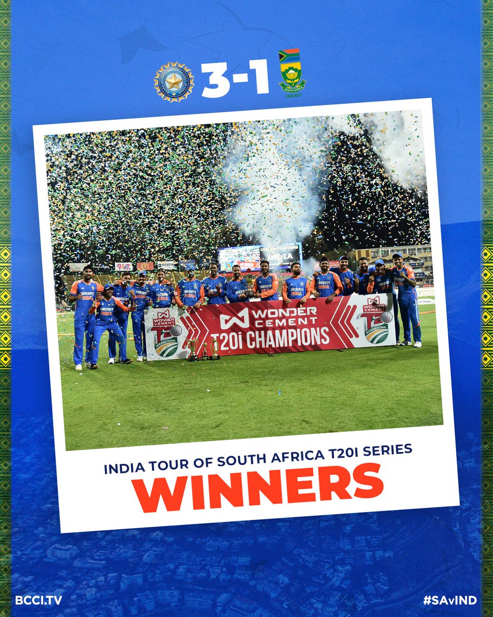 VidhanYaduvans1's tweet photo. भारतीय क्रिकेट टीम ने साउथ अफ्रीका को T20 मैचों की सीरीज में हराया. @BCCI
@surya_14kumar
#Congralations
#indVsa https://t.co/ODQv49Tztk