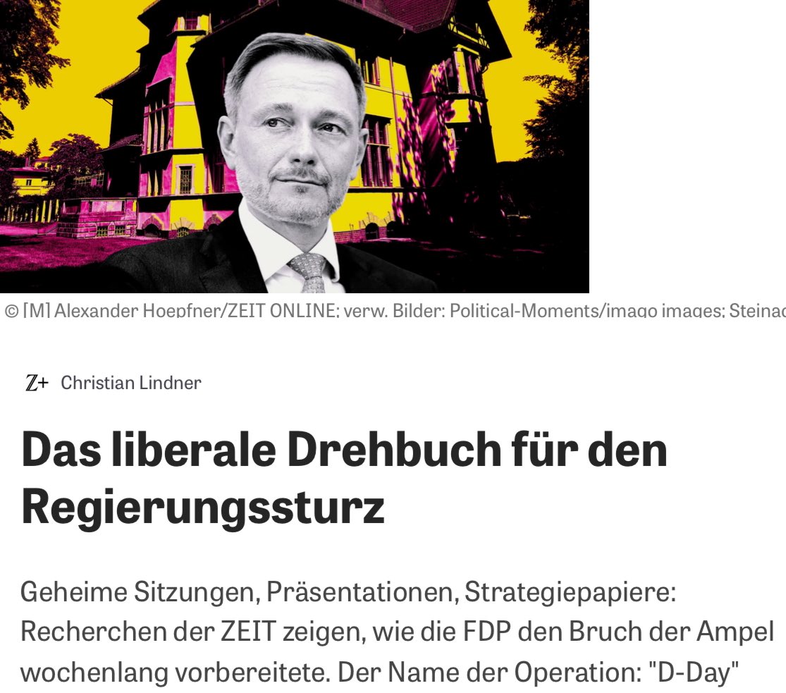 Die #FDP hat das Ausscheiden aus der Bundesregierung wie einen Feldzug durchgeplant. Das ist sowas von abstoßend. #Lindner hat uns alle eiskalt belogen. Von wegen, er habe gelitten &amp; es habe ihn menschlich aufgerieben. Er war einfach nur sauer, dass sein Drehbuch gescheitert ist.