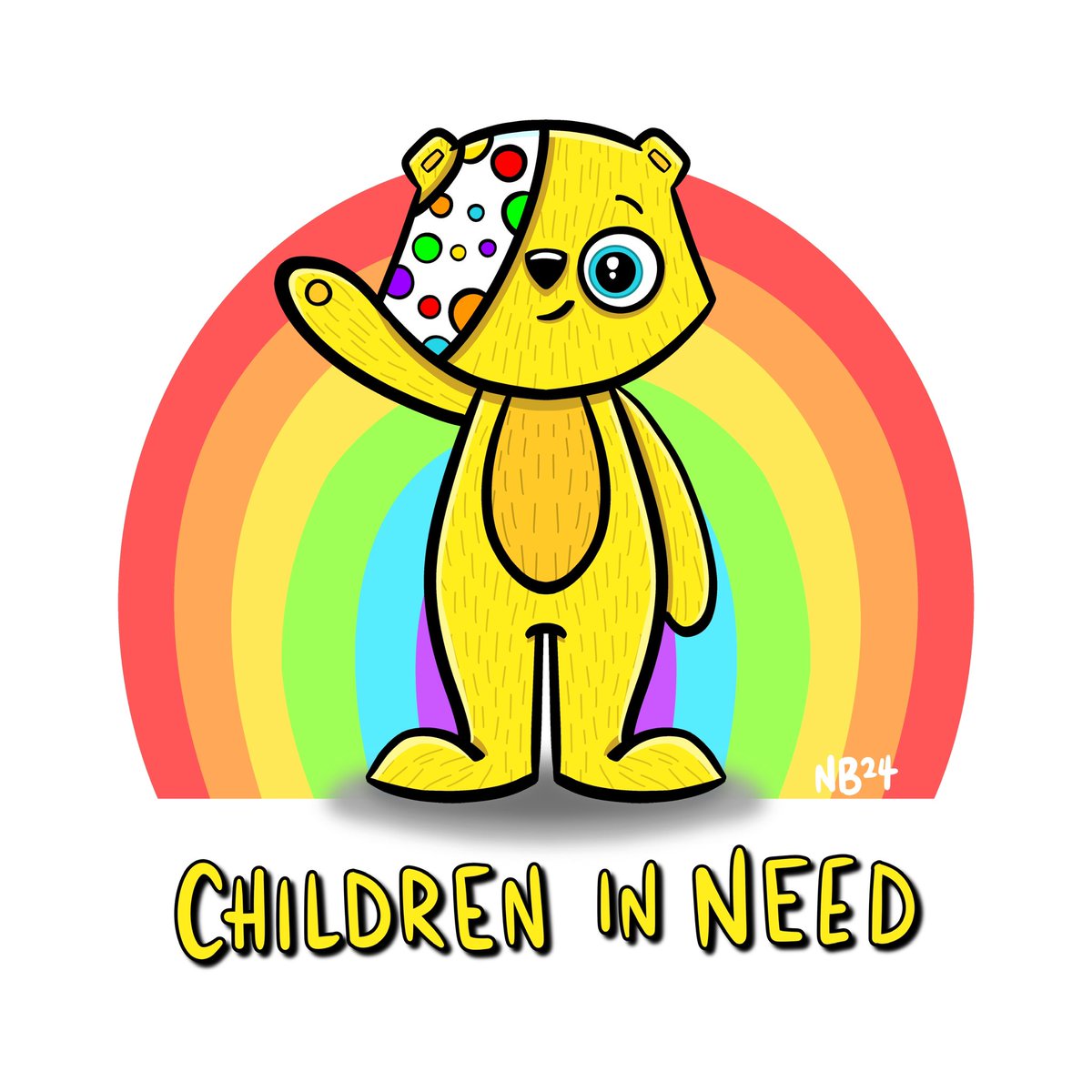 It’s Children in Need day which means it’s time for Pudsey! ❤️🧡💛💚💙💜
