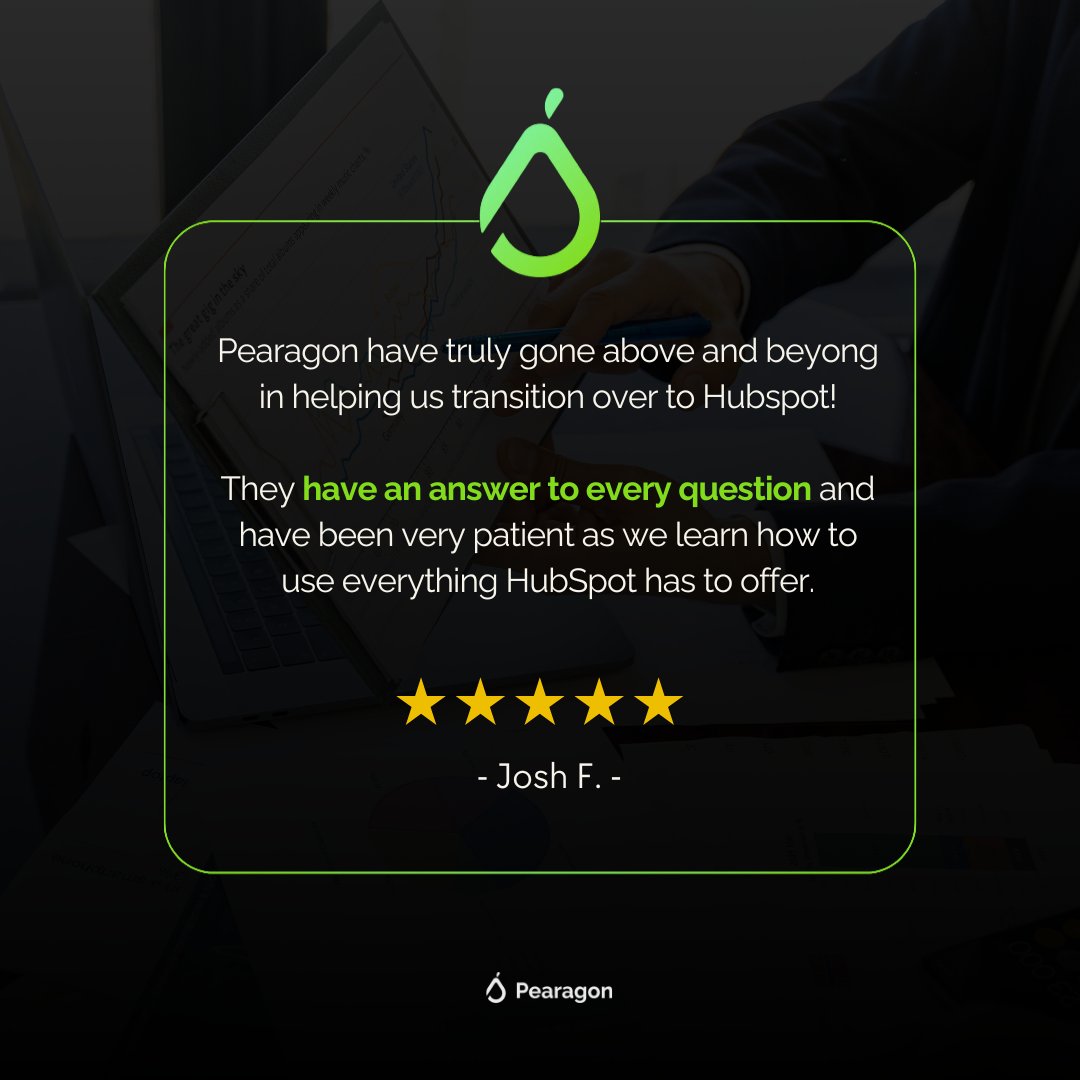 PearagonC's tweet photo. Curious how working with a Diamond HubSpot Partner can be a game-changer for your business? Let's connect! https://t.co/9dG7eejMPF

#ClientSuccess #CRMExperts #HubSpotPartner #Pearagon https://t.co/FQrv2pft7M