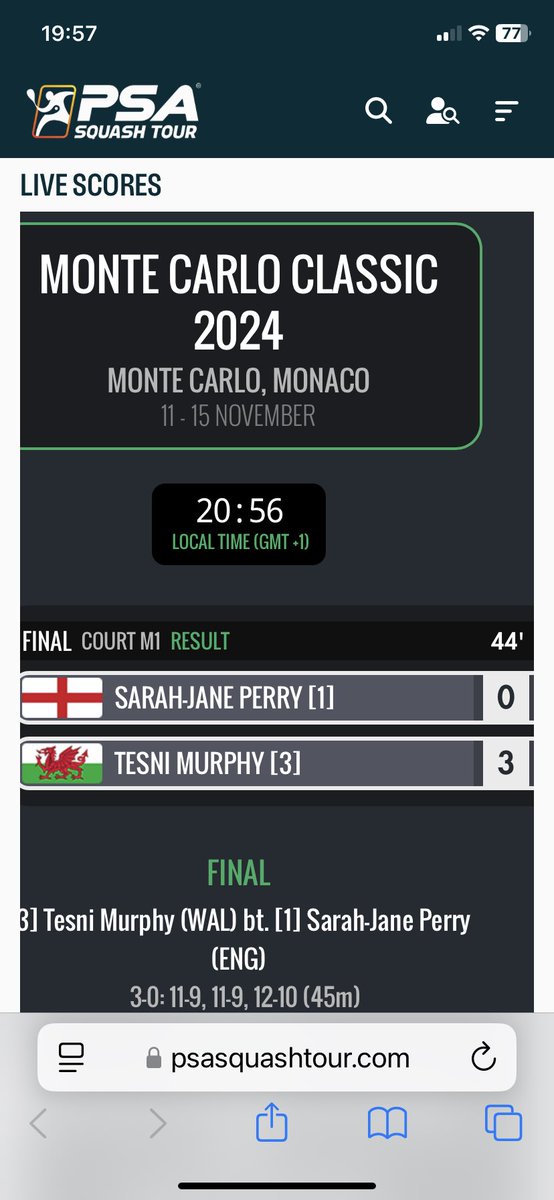David Evans (@djevs24) on Twitter photo Fantastic <a href="/tesnimurphy/">Tesni Murphy</a> winning the Monte Carlo Open <a href="/BBCSportWales/">BBC Sport Wales</a> <a href="/sqwales/">๐ด๓ ง๓ ข๓ ท๓ ฌ๓ ณ๓ ฟ SQUASH WALES</a> @Dai_Sport_ <a href="/sportwales/">Sport Wales</a> Fantastic <a href="/tesnimurphy/">Tesni Murphy</a> winning the Monte Carlo Open <a href="/BBCSportWales/">BBC Sport Wales</a> <a href="/sqwales/">๐ด๓ ง๓ ข๓ ท๓ ฌ๓ ณ๓ ฟ SQUASH WALES</a> @Dai_Sport_ <a href="/sportwales/">Sport Wales</a>
