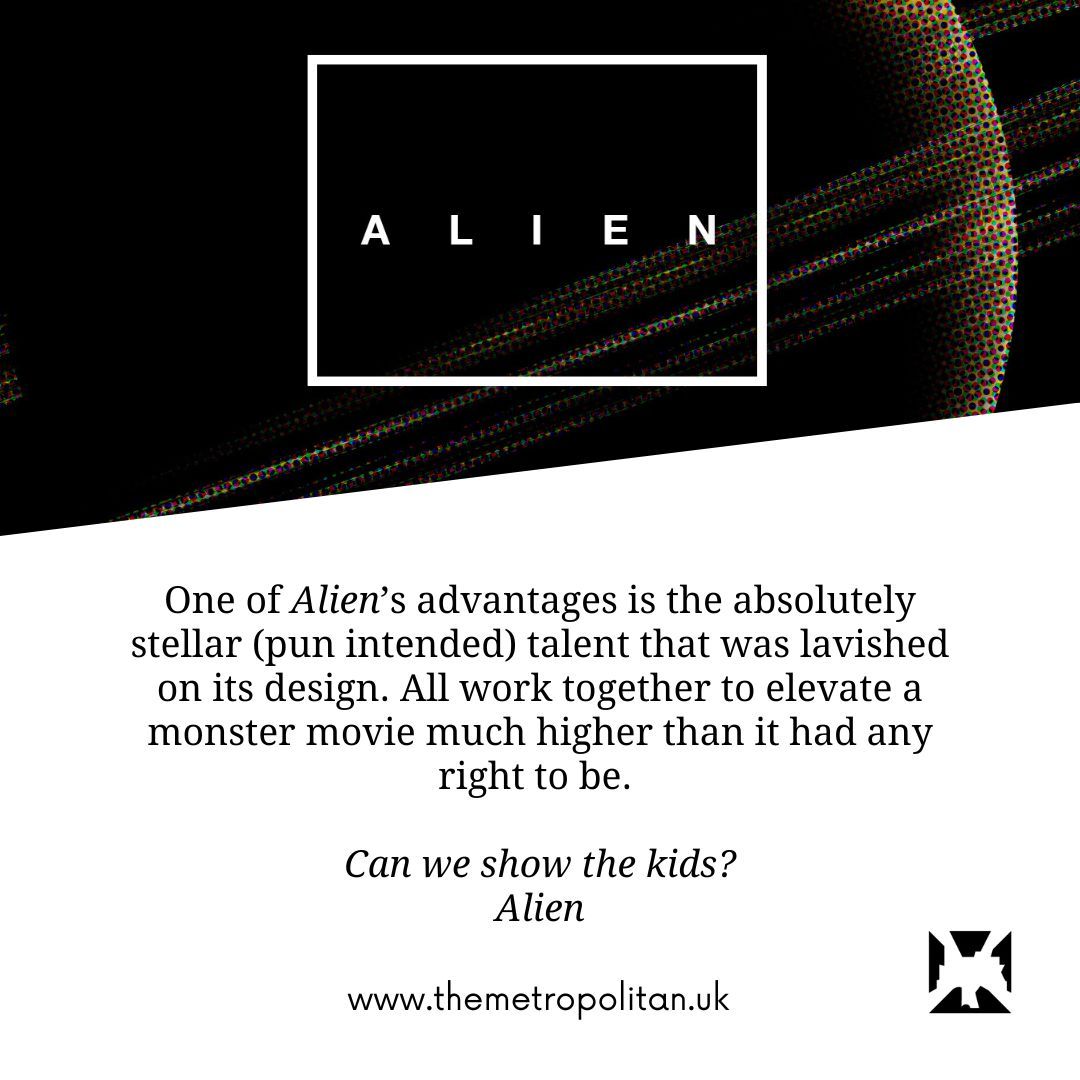 metrosocials's tweet photo. This week in The Metropolitan, Rowan has written about what makes things ‘better than they need to be’, a prime example of which is the sci-fi / horror movie ‘Alien’
https://t.co/tnXgXD2SaW https://t.co/j4Ooi5Fdvp