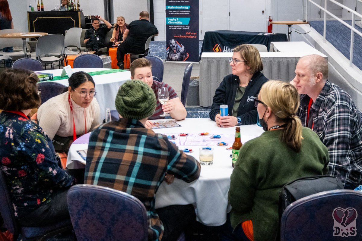 rubyconf's tweet image. #RubyConf game night is always one of our favorite events of the conference! Thank you to Mike Perham & Sidekiq for hosting last night. 👾 💫