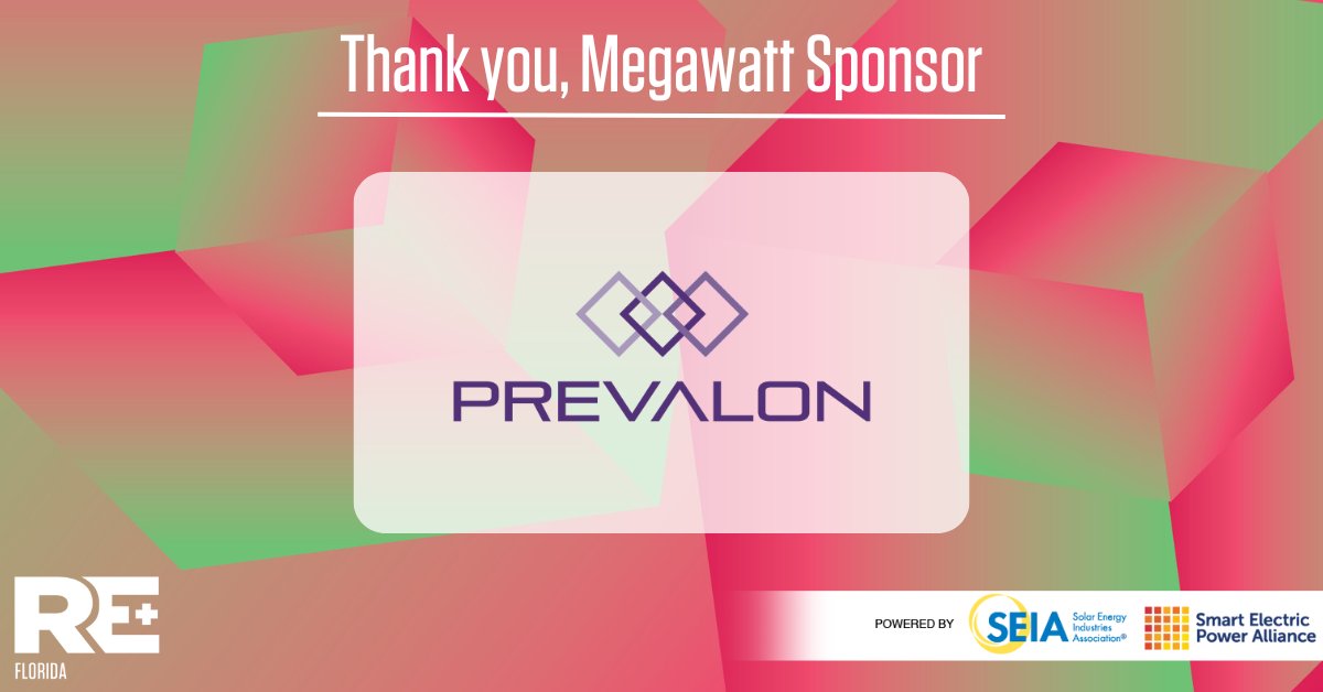 REPlusEvents's tweet photo. Thank you to our RE+ Florida sponsors and for your continuous efforts within clean energy! #REPlusFL #CleanEnergy https://t.co/yhWwSpcXHB