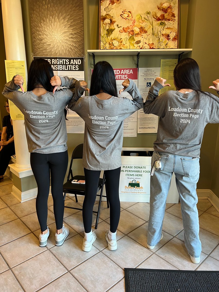 LoudounVote's tweet photo. This year we had a record-breaking number of high school Election Pages! If you're a high school student interested in being a Page for a future election, visit: https://t.co/kTxziW0VMH. #LoudounVotes https://t.co/VLgtAH09RE