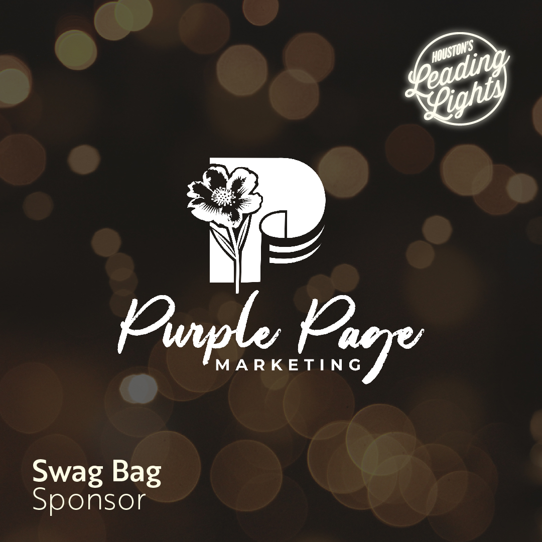 Thank you to Purple Page Marketing for being our Swag Bag sponsor at this year's Lantern Awards event!

Your support will give everyone a special token to remember the big event.

#lanternawardsoftexas #houstonleadinglights #b2bmarketing